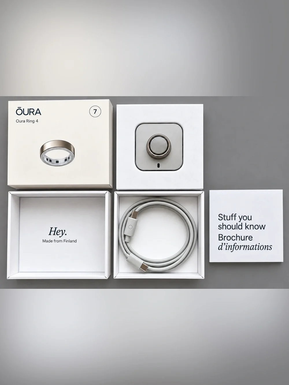 Oura Ring 4 Starter Kit - Gold Size 7
